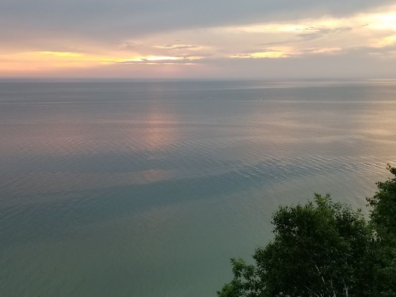 Sunset Turns the Overlook Into Front-Row Seats