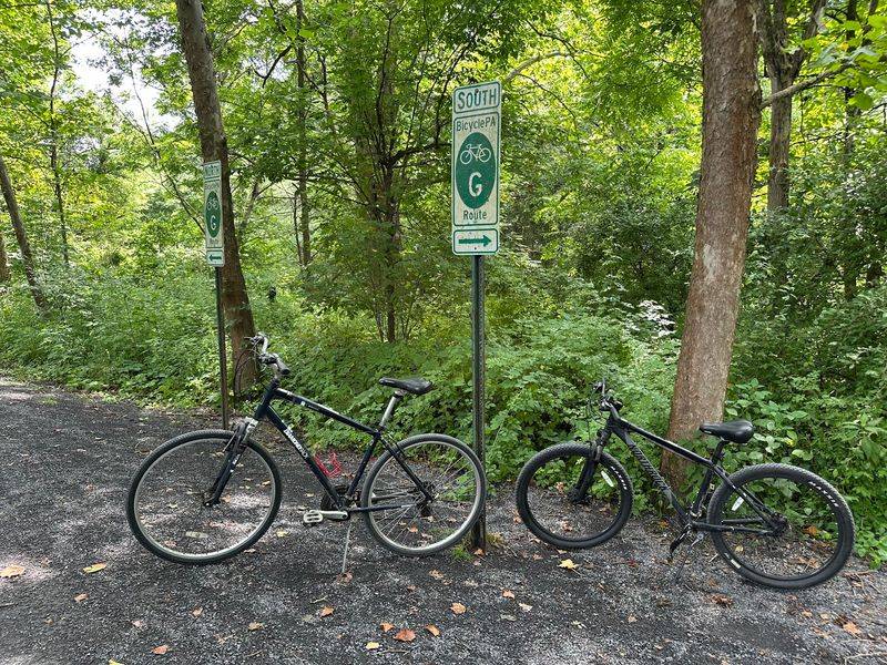 Pine Creek Rail Trail in Wellsboro, Tioga County,