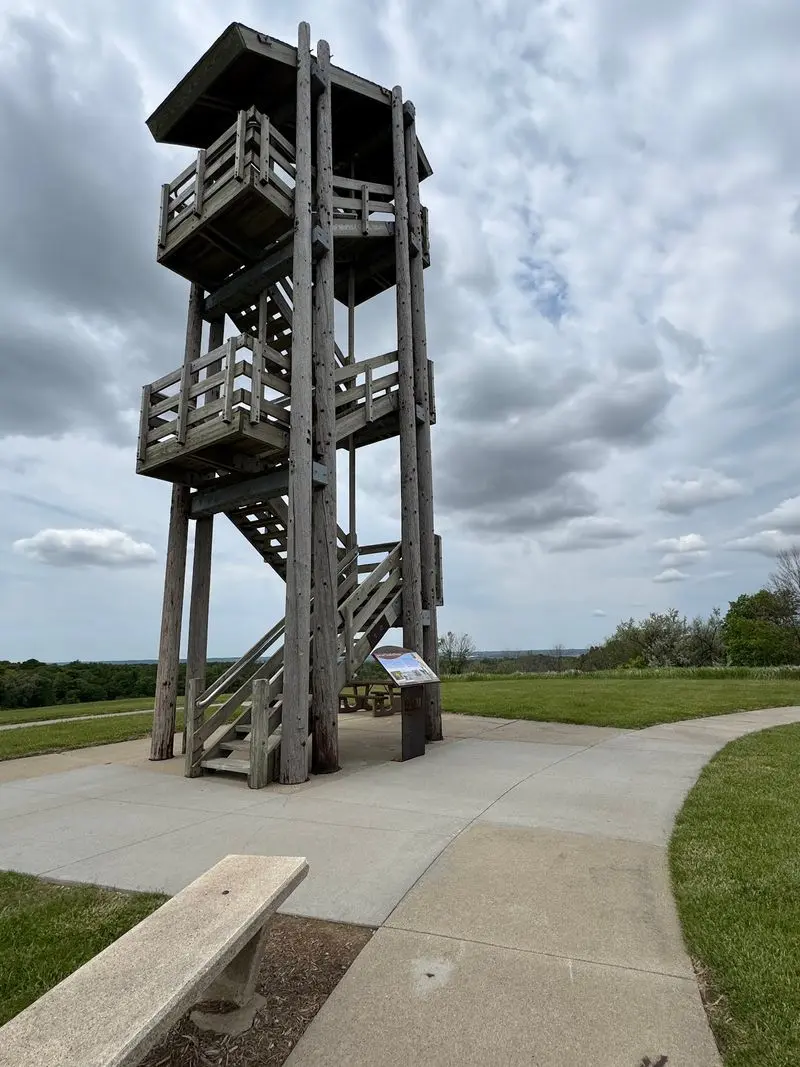 Scenic Overlook Tower at Loveland Overlook in Honey Creek, Mills County,
