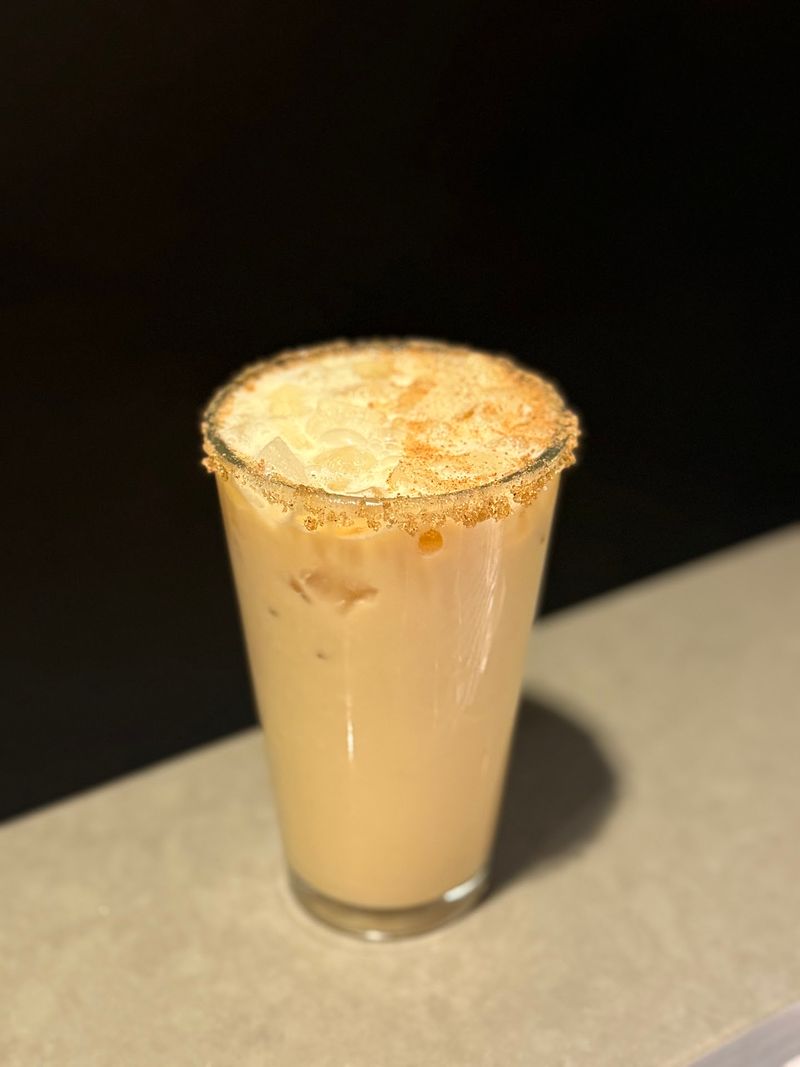 Pumpkin Pie Latte + Pumpkin Cheesecake Dessert at Sir Walter Coffee, Raleigh