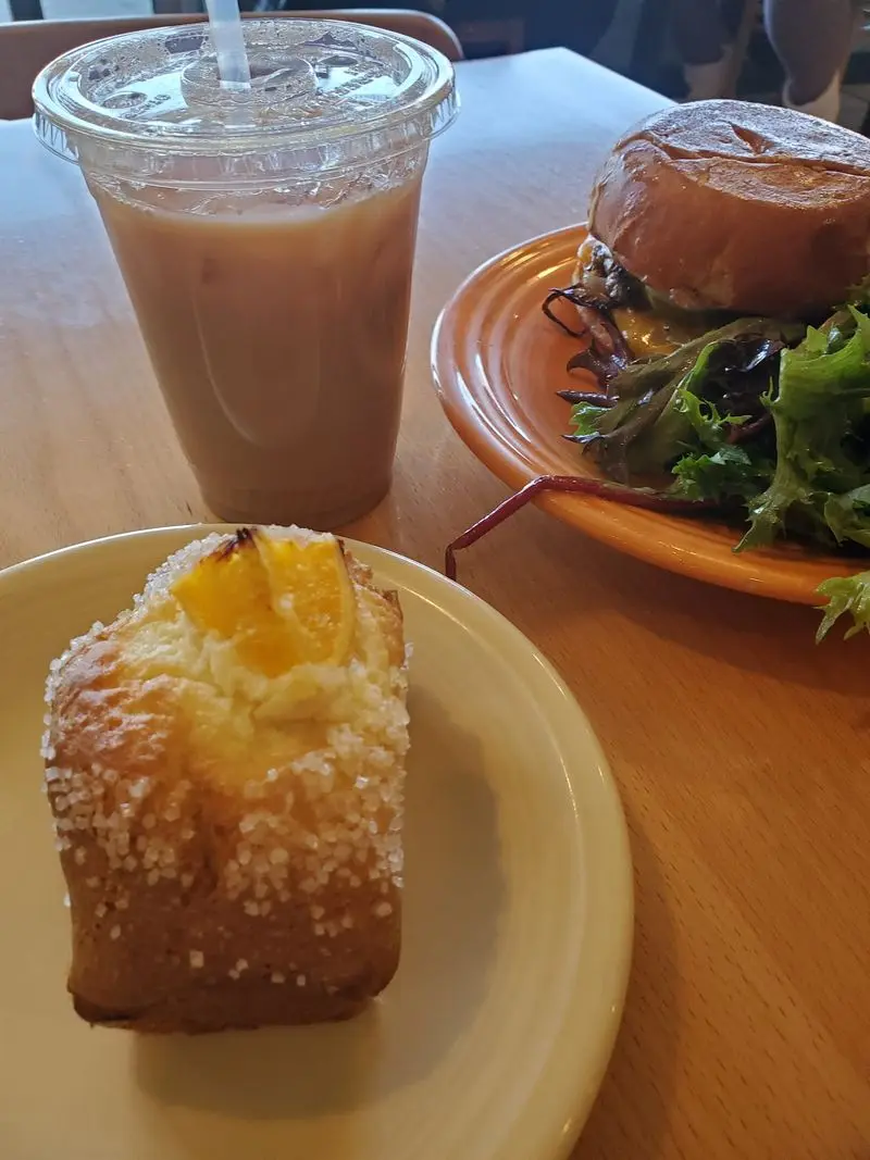 Maple Spiced Latte + Bakery Treat at Crema Cafe, Madison