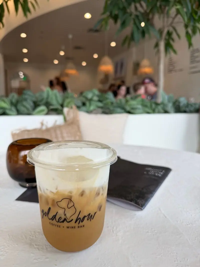Spiced Caramel Apple Latte + Baked Treat at Golden Hour Coffee + Wine, Brookfield