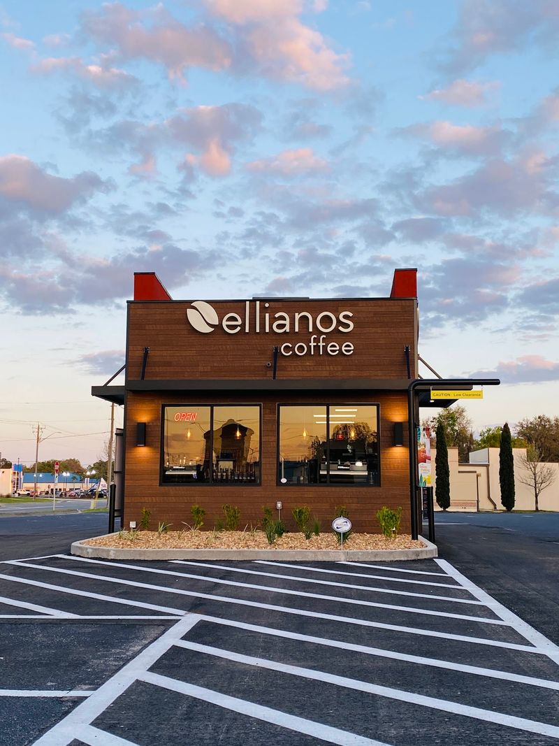 Pumpkin Spice Latte + Pumpkin-Themed Bakery Item at Ellianos Coffee in Lake City