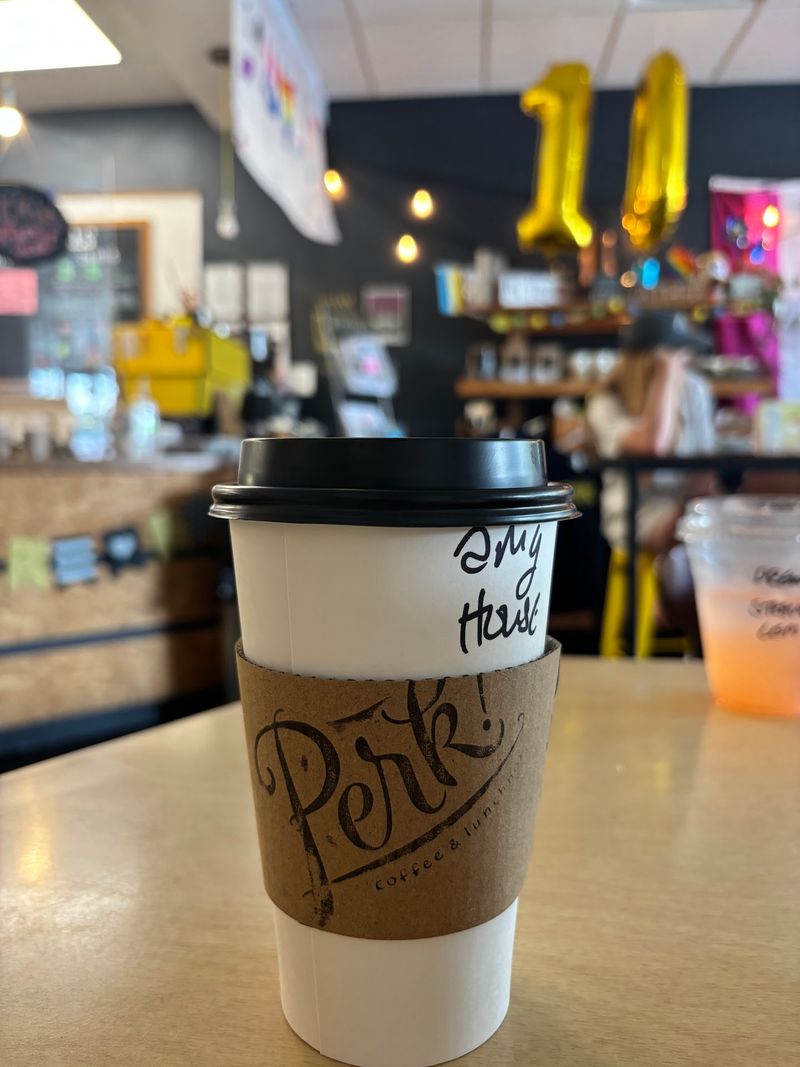 Apple Spice Latte + Cinnamon Baked Treat - Perk! Coffee & Lunchbox