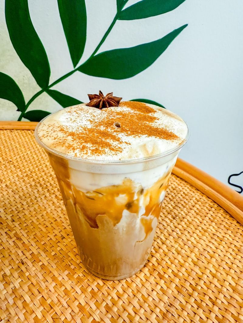 Pumpkin Spice Latte + Pumpkin Spice Alfajores at 1928 Cuban Bistro in Jacksonville