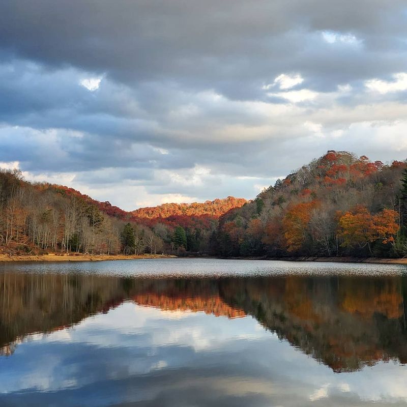 Chimney Rock at Hungry Mother State Park in Marion, Smyth County