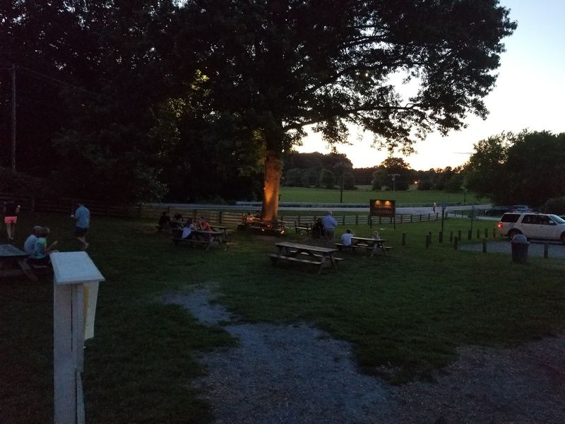 Picnic Tables With Farm Views