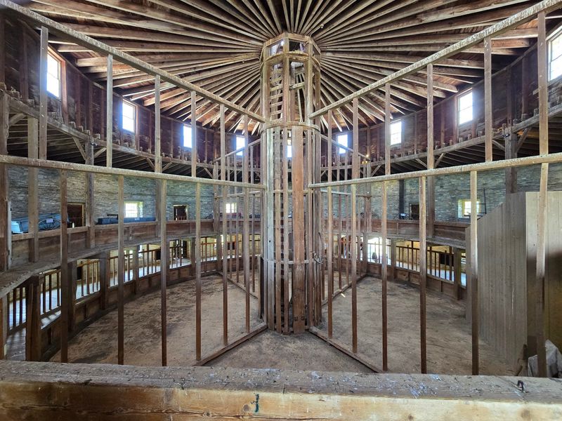 Look Inside the Round Stone Barn