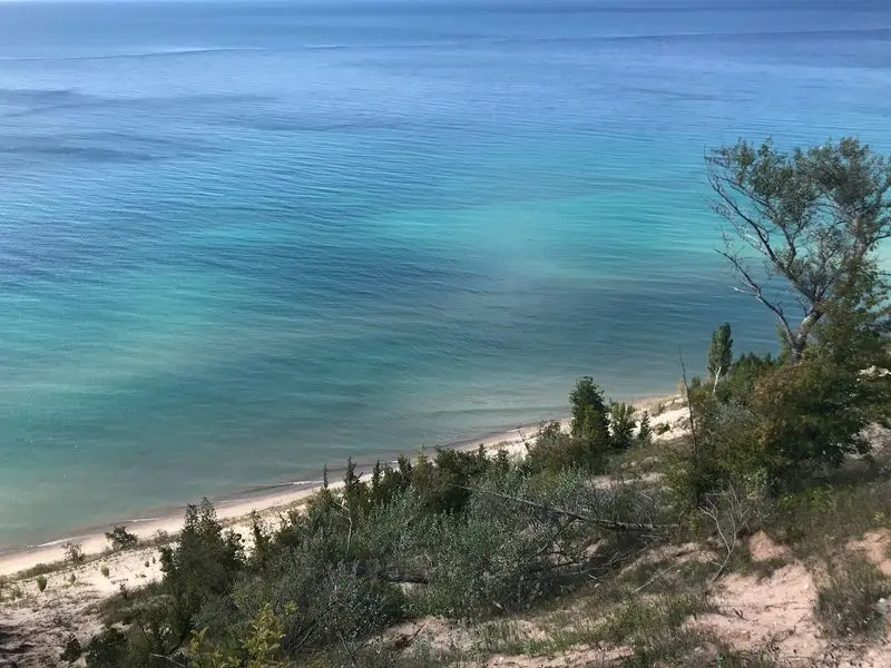 Lake Michigan Shows Off in Layers of Blue