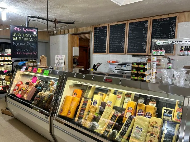 The Deli Counter Is Loaded With Meat And Cheese