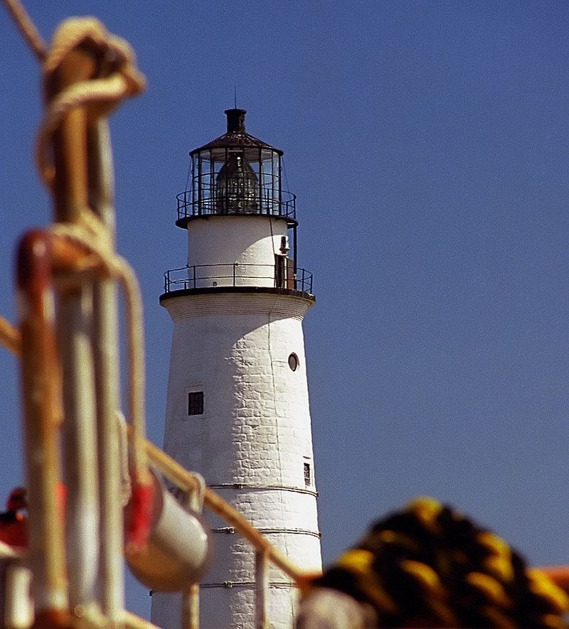 Boston Light on Little Brewster Island, Boston, Suffolk County