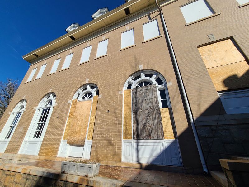 Boarded Windows Create a Frozen-In-Time Feeling