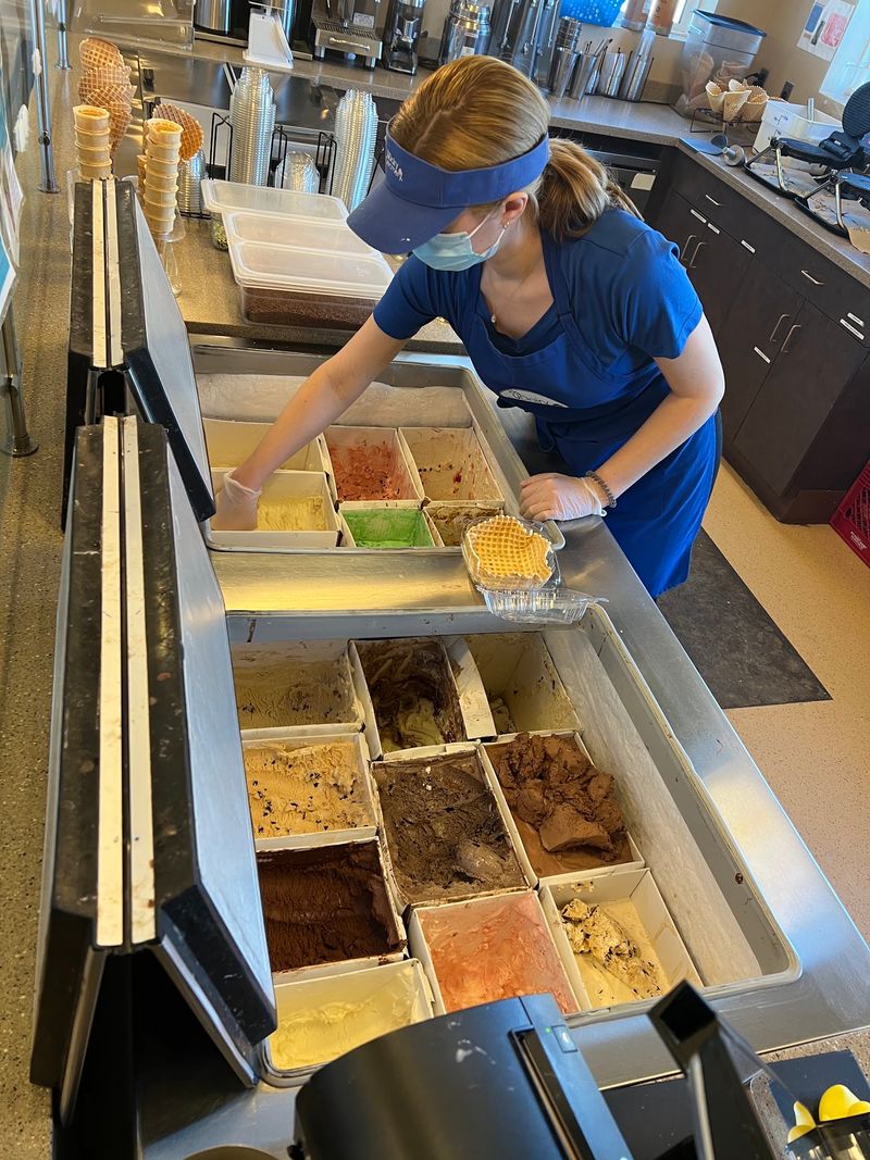 Students at Work Behind the Counter