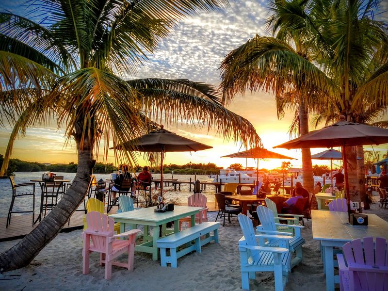 Golden Hour at the Tiki Bar
