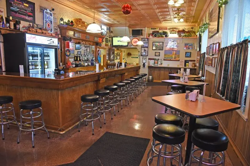 The Railroad-Themed Dining Room Gives It That Old-School Personality