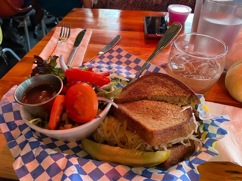 The Sauerkraut Adds the Tang a Reuben Needs