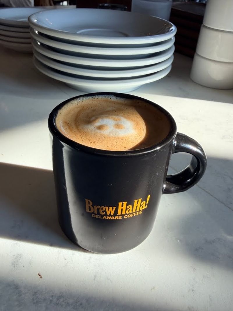 Brew HaHa! in Wilmington: Maple Leaf Latte and Pumpkin Scone