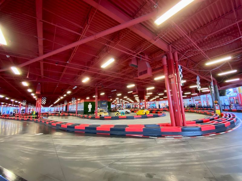 Race Around the Indoor Go-Kart Track