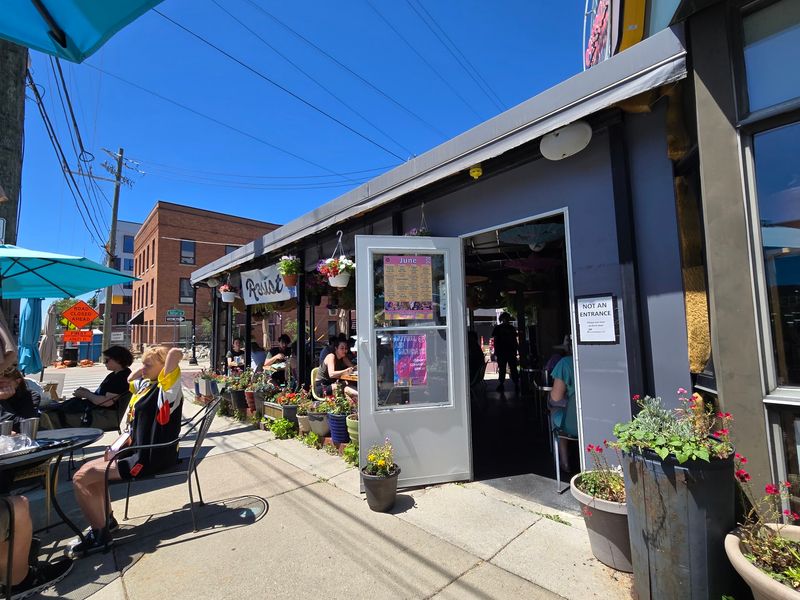 A Historic Filling Station Became a Vegan Restaurant