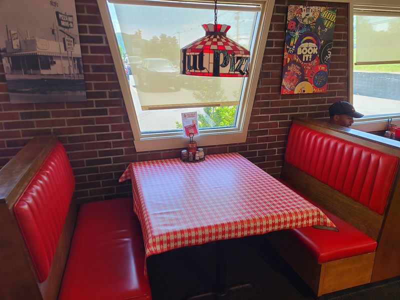The Original Booth Seating And Color Scheme