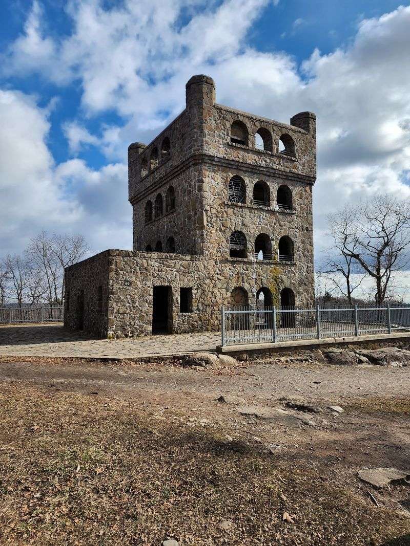 A Stone Lookout With Old New England Character