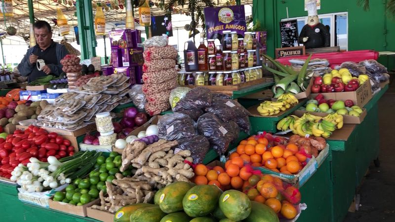 Fresh Fruit, Coconut Water, and Market Snacks