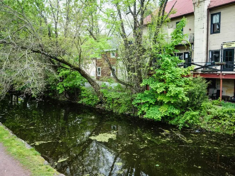 Delaware Canal Towpath in New Hope, Bucks County,