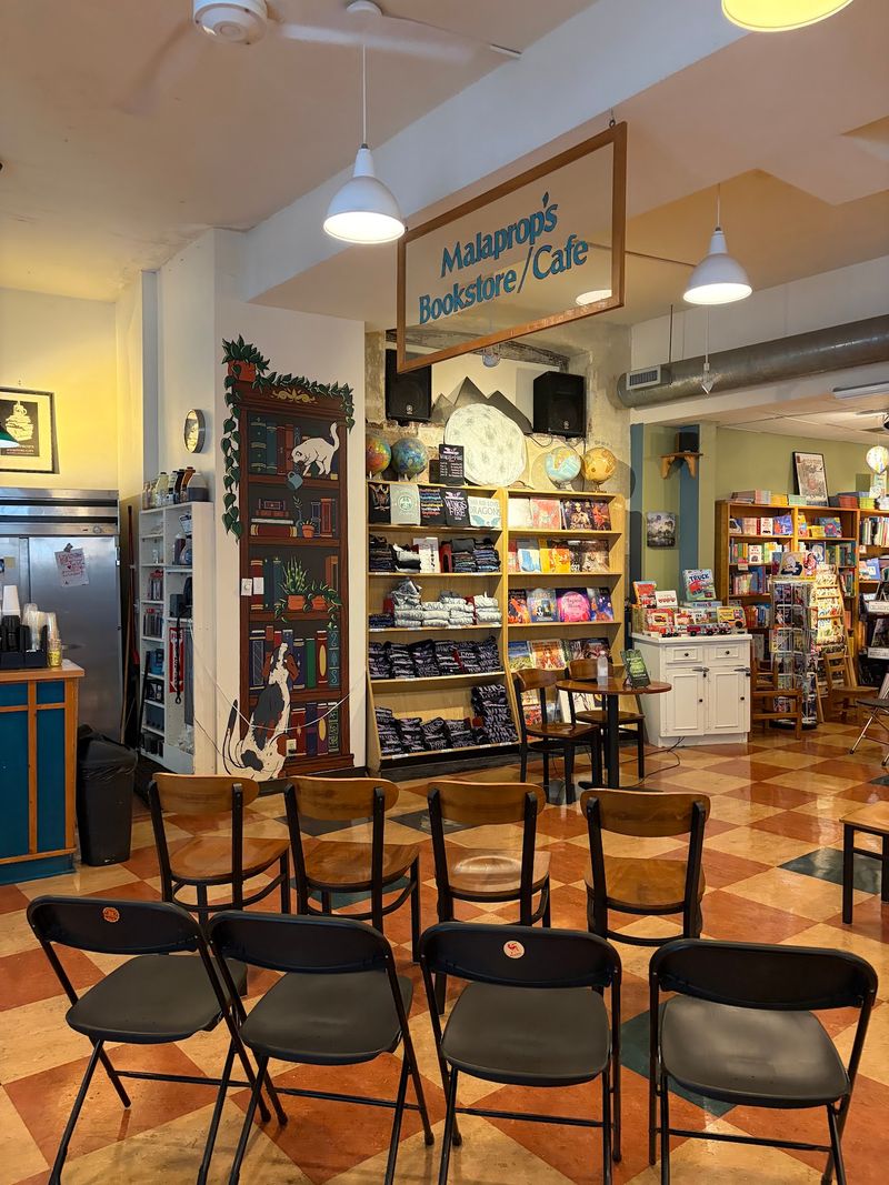 Among the Bookshelves: Malaprop's Bookstore/Cafe, Asheville, Buncombe County,