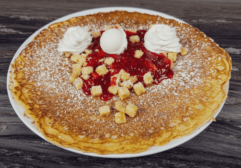 Fourteen Inches Of Pancake And A Very Brave Plate
