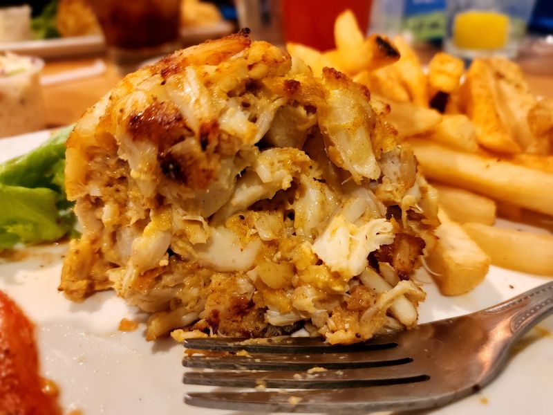 The Softball-Sized Crab Cake Everyone Comes Running For