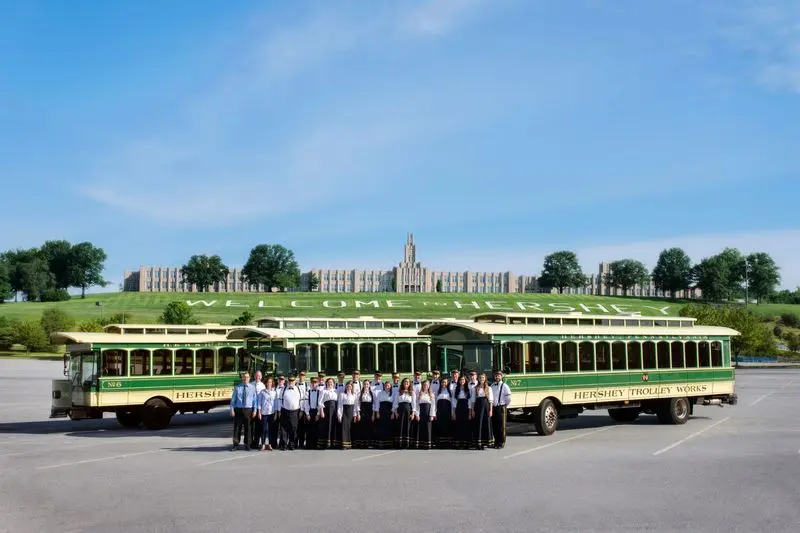The Trolley Connects the Candy to a Real Town