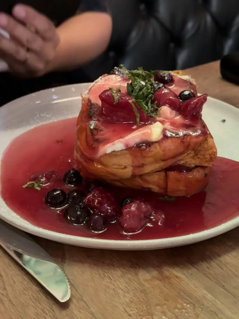 Stuffed French Toast With a Sweet Side