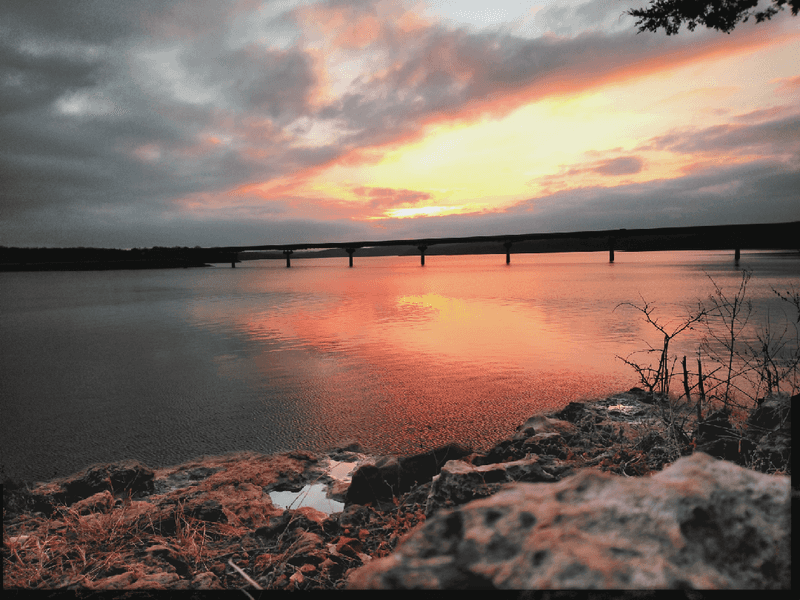 Camping, Boating And Catfish Near The Bridge