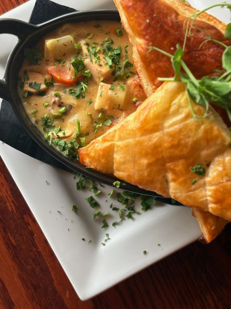Bigger Appetites Get Pork Chops, Salmon, And Pot Pie