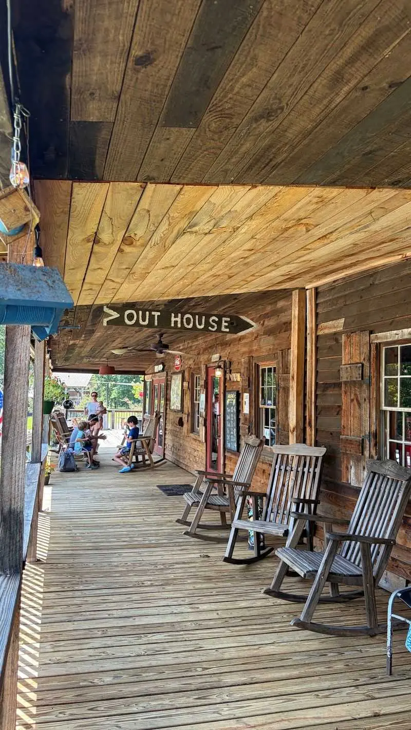 Settle Into The Rocking Chairs And Country Atmosphere