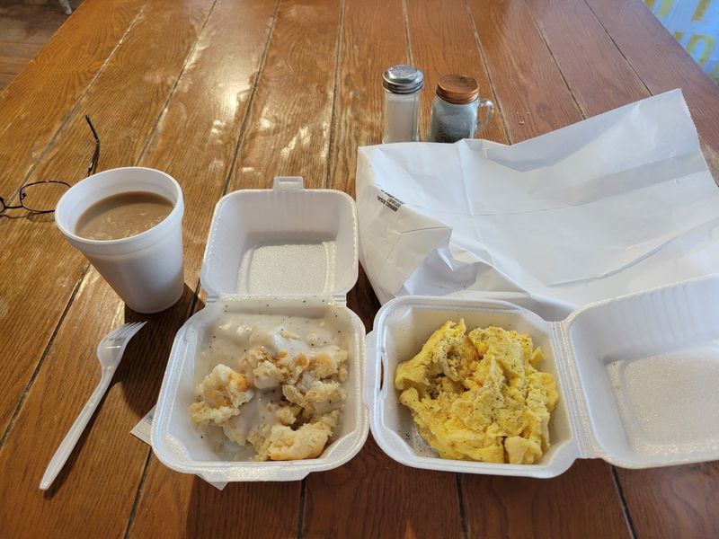 Brownies, Grits, And A Warm Mug Round Out The Tray