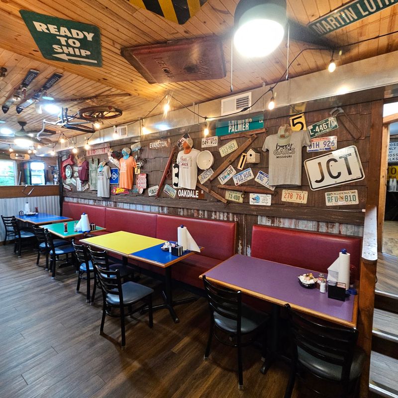Walls Covered In Old Signs And Vintage Curiosities