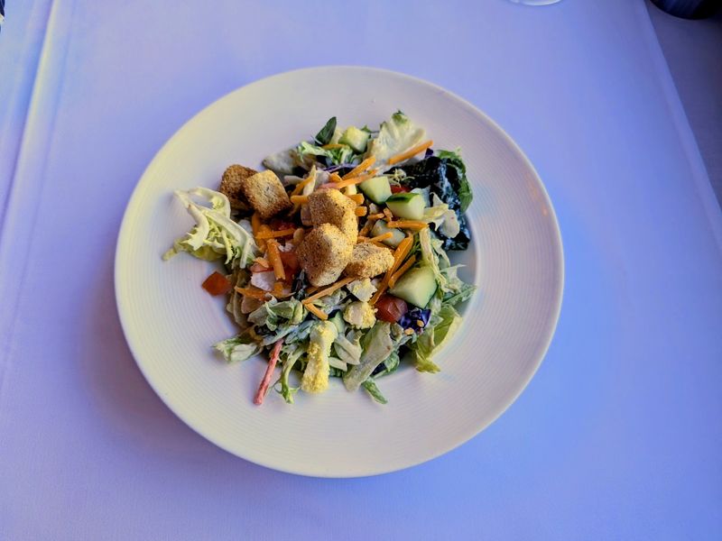 The Salad And Rolls Deserve Their Own Fan Mail