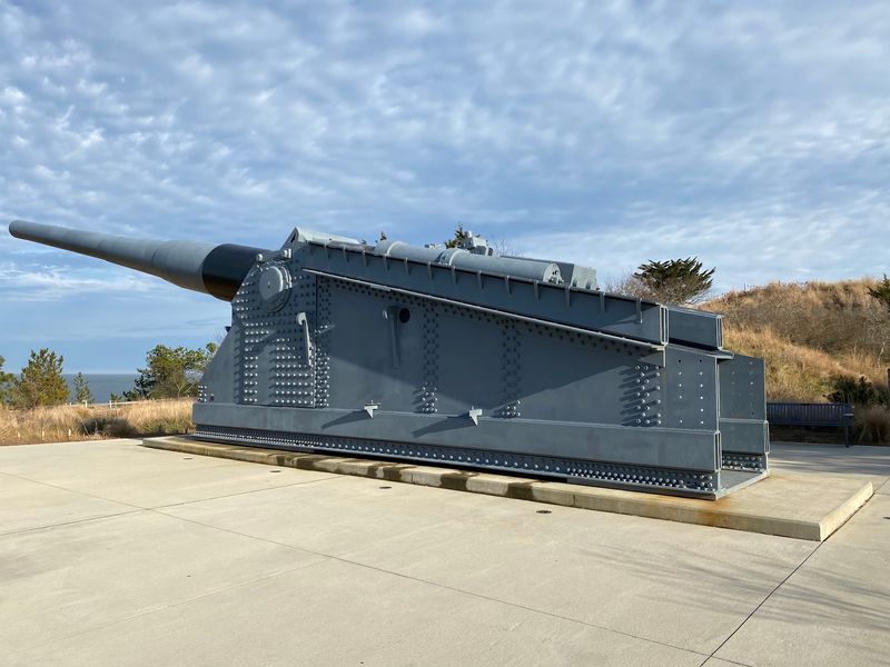 Giant Guns Line Up Outside For Easy Gawking