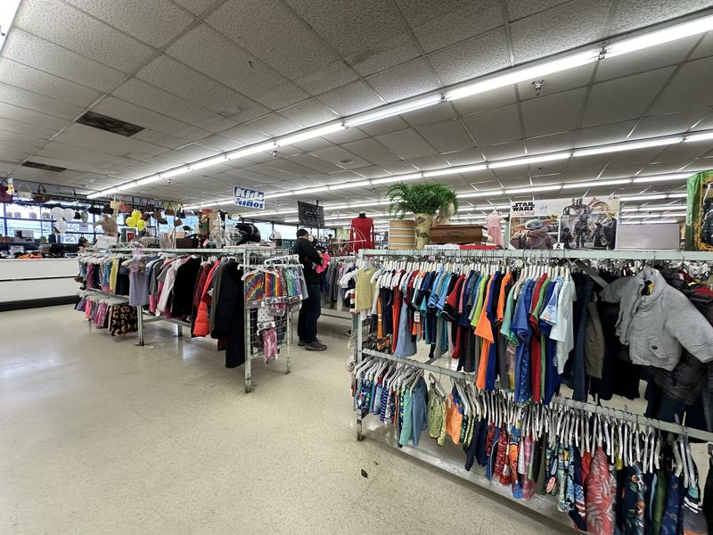 Racks Upon Racks of Clothes for the Whole Family