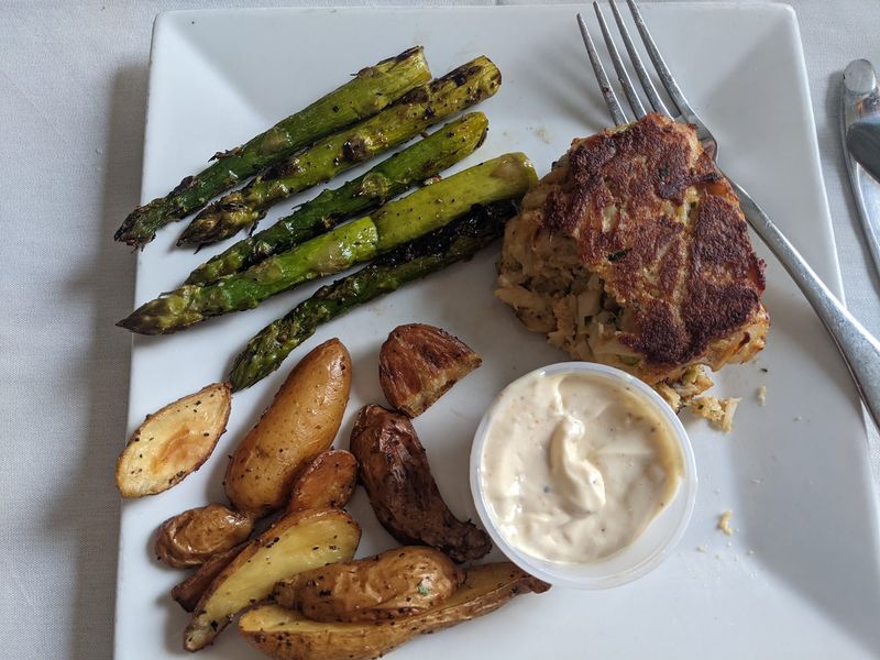 Crab Cakes, Crab Egg Rolls, And Crab Risotto