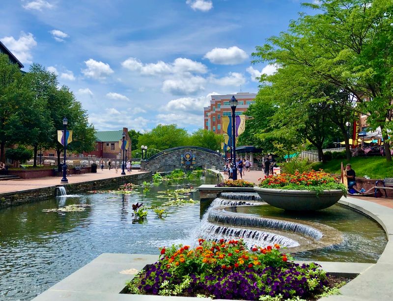 Carroll Creek Gives Tired Shoppers A Scenic Breather