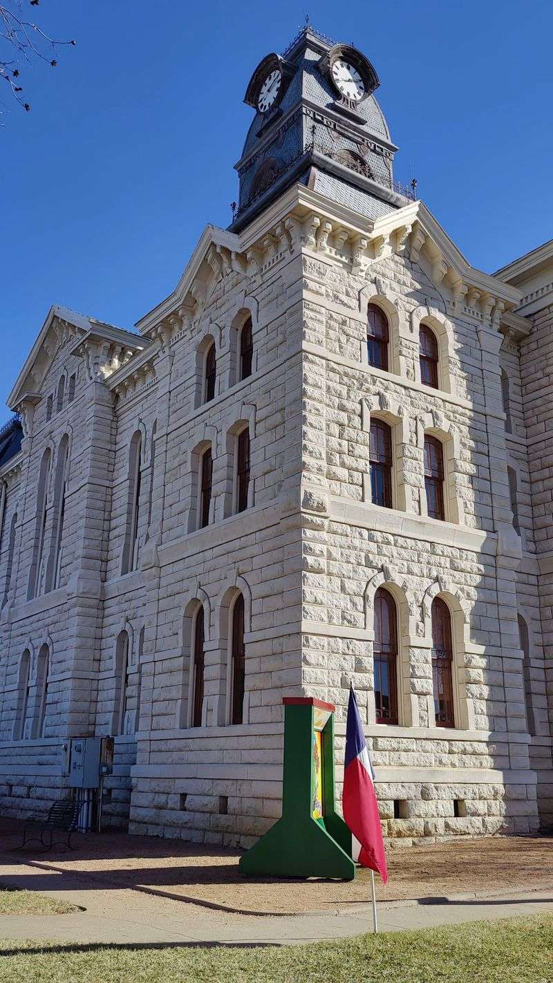 Slow Down Around the Courthouse: Historic Granbury Square, Granbury, Hood County,