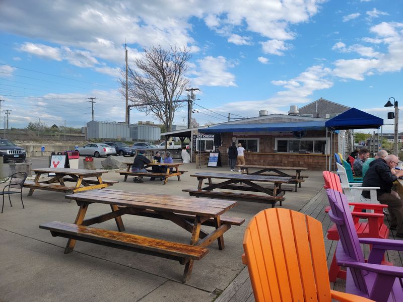 Picnic Tables Keep the Mood Easygoing