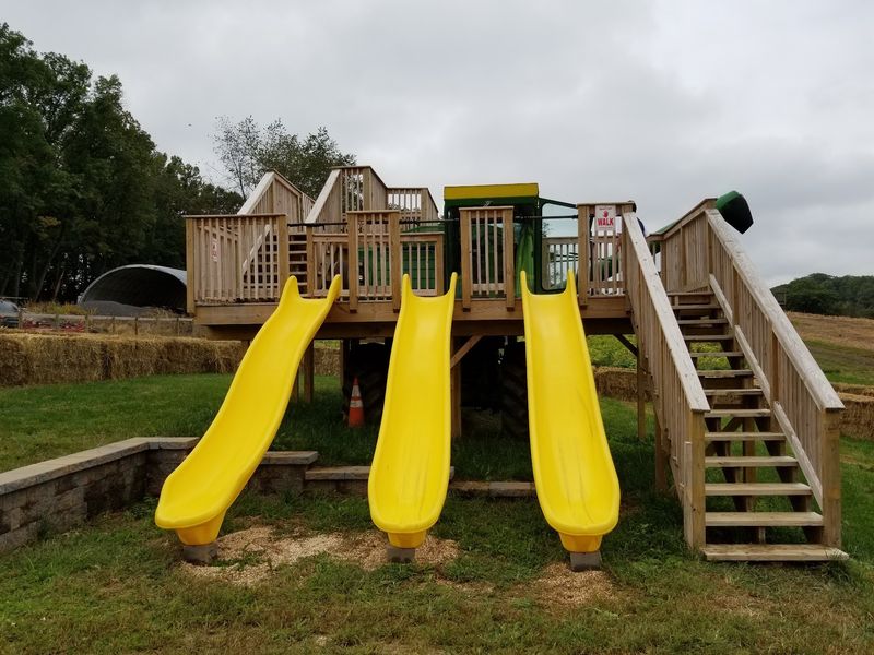 Let Kids Burn Off Energy At The Farmyard Playground