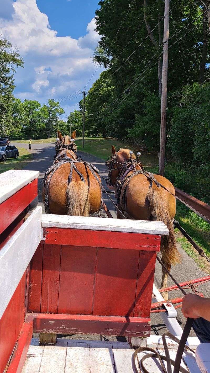 Climb Aboard For Wagon Rides And A Little Train Around The Pond