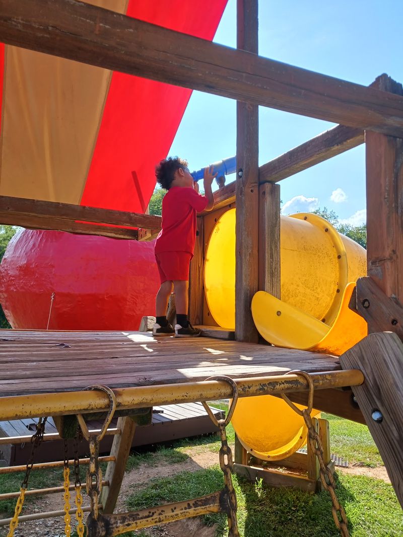 Playgrounds And A Culvert Pipe Slide Built For Burning Energy