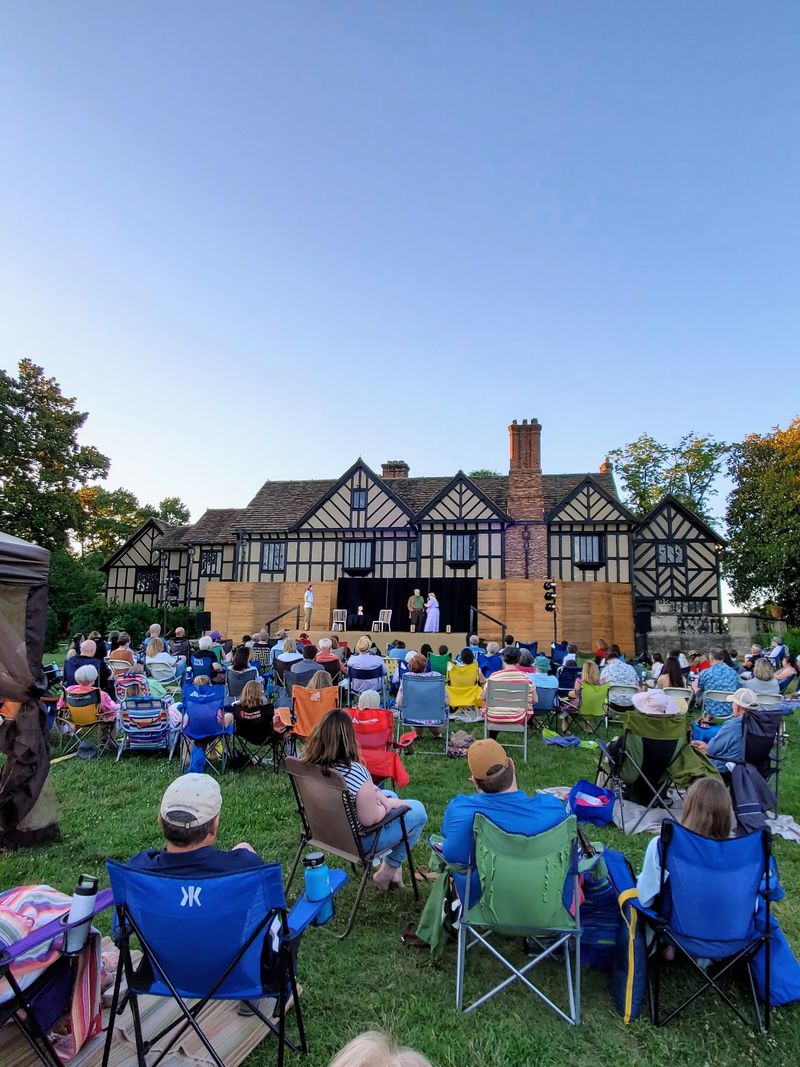 A Stage Beneath the Tudor Roofline