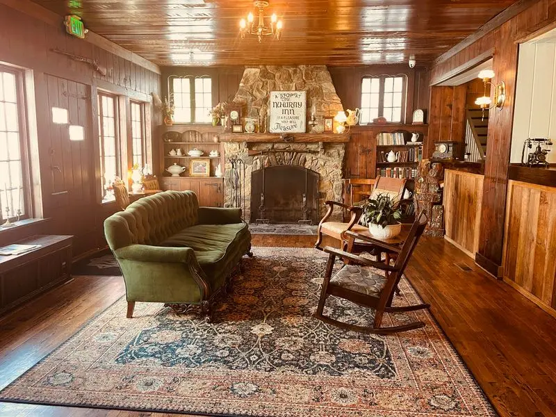 Claim A Seat By The Stone Fireplace Before Someone Else Does