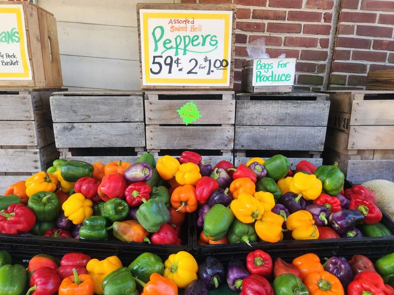 Fresh Produce Waiting Right Next Door